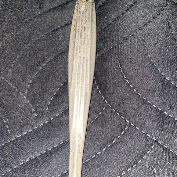 Vintage Antique Victorian Floral Hand MCM Mirror Gold Brass Silver Toned 14”x 5 - Picture 5 of 15